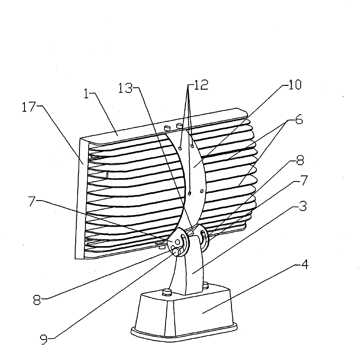 LED rotating projection lamp