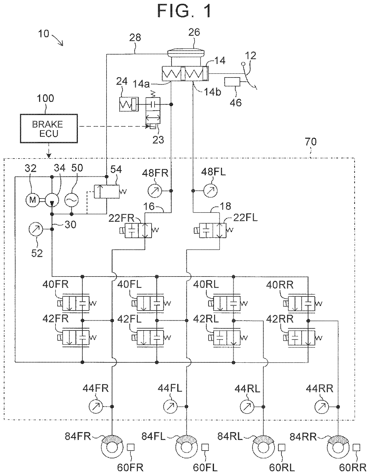 Braking force control apparatus