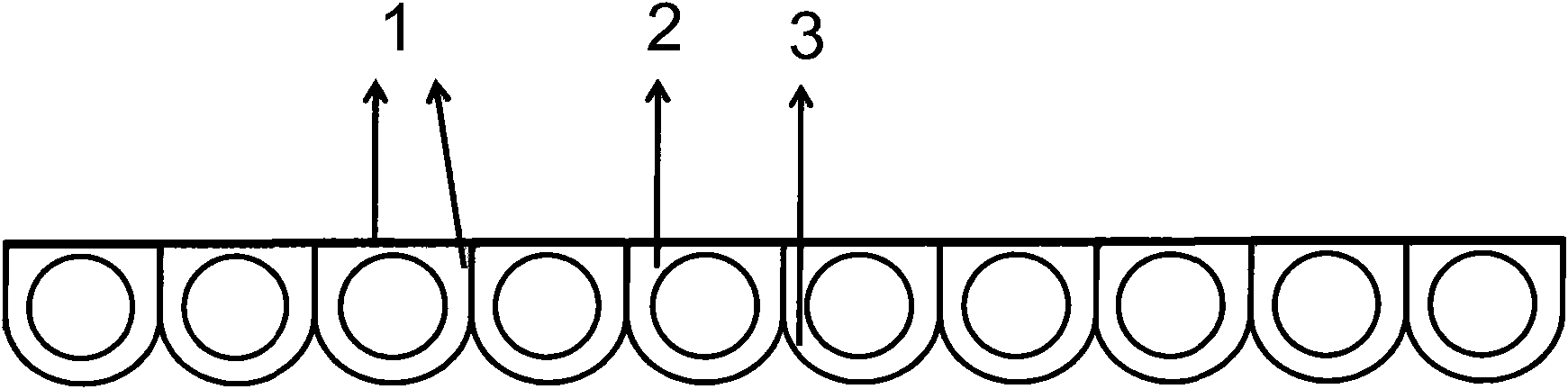 Collecting tube of polymer-based solar collector