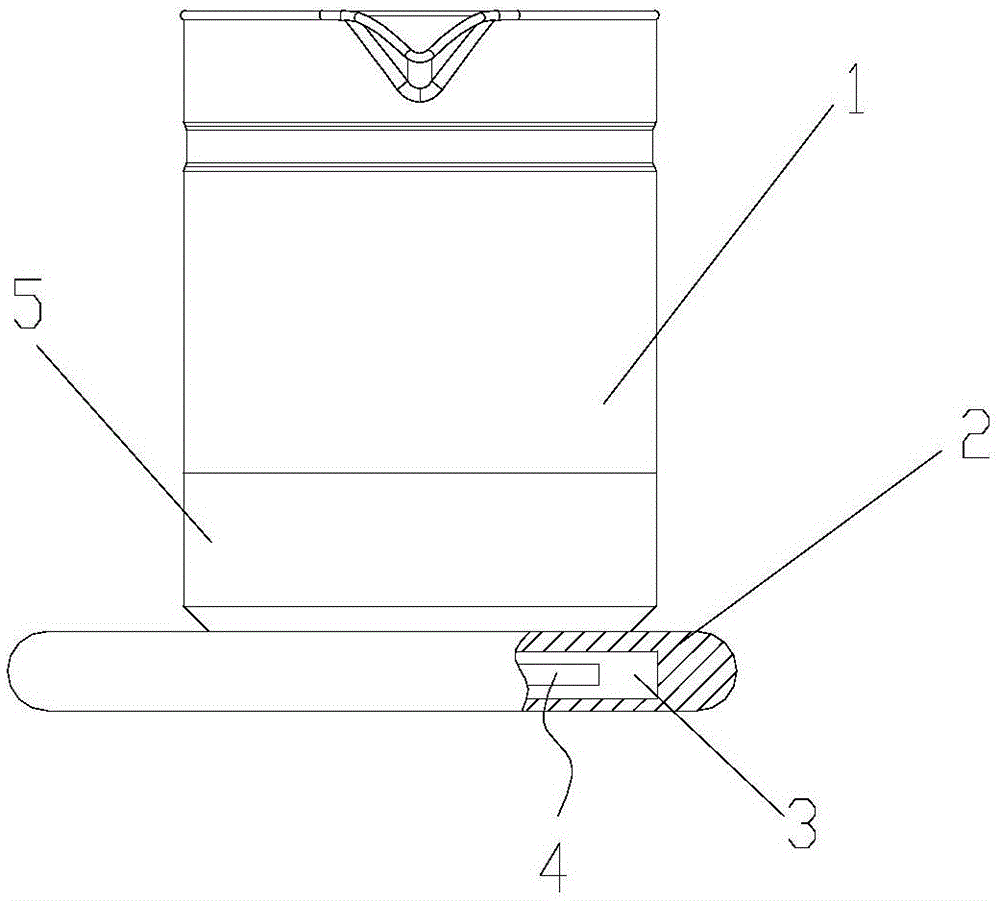 A glass electric kettle temperature control module