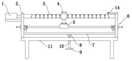 A wear-resistant long-life guide rail testing device and testing method thereof