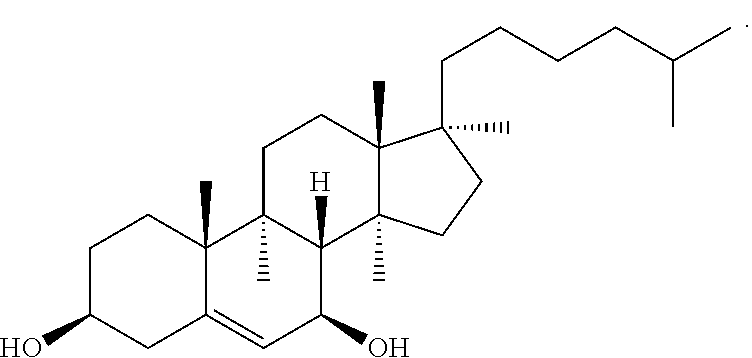 Pharmaceutical composition comprising 7β-hydroxycholesterol intravenous administration