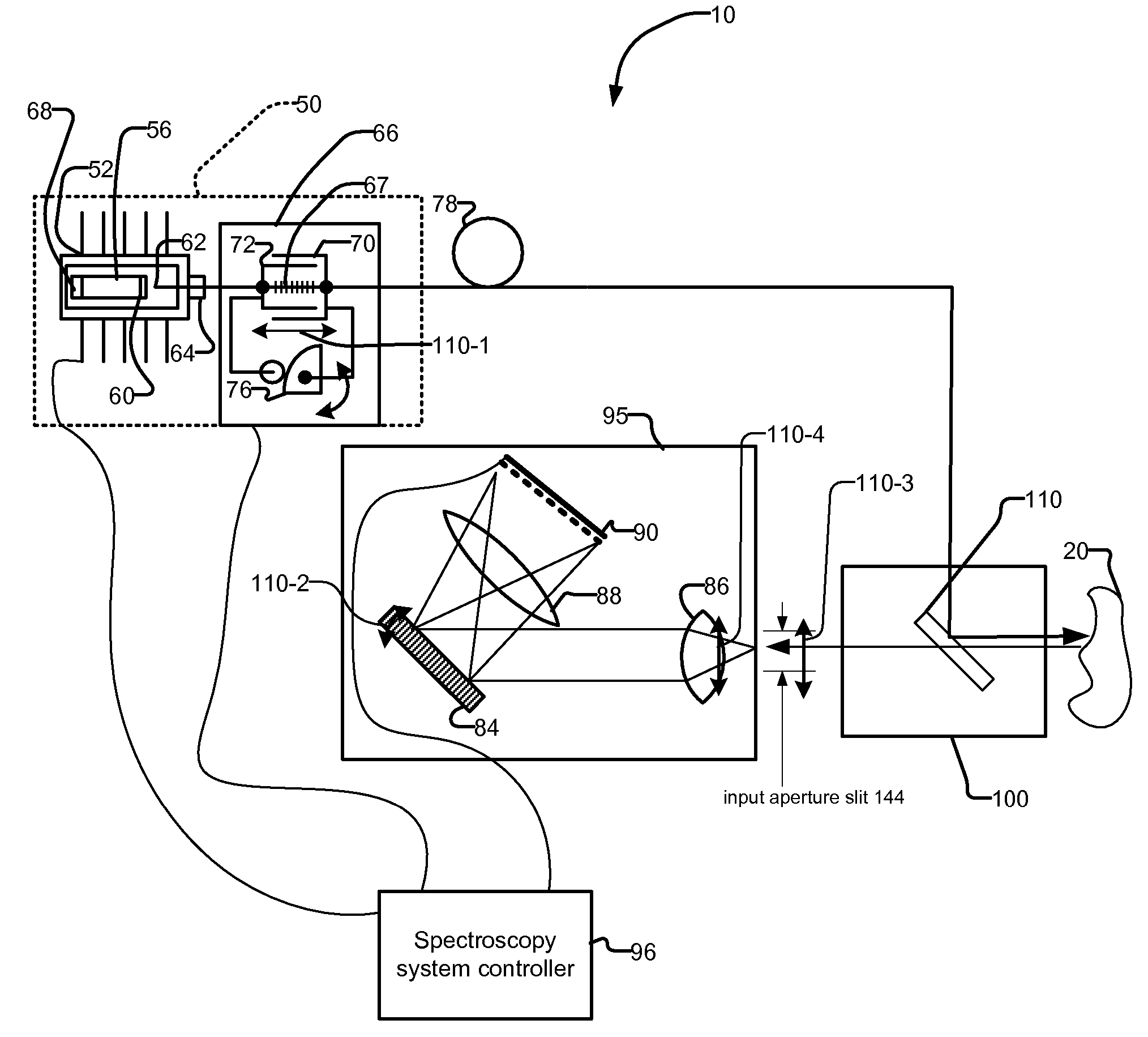 Post Dispersion Spatially Filtered Raman Spectrometer