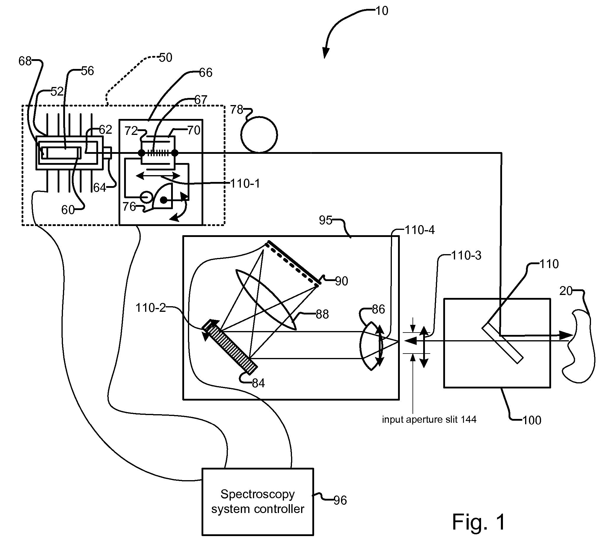 Post Dispersion Spatially Filtered Raman Spectrometer