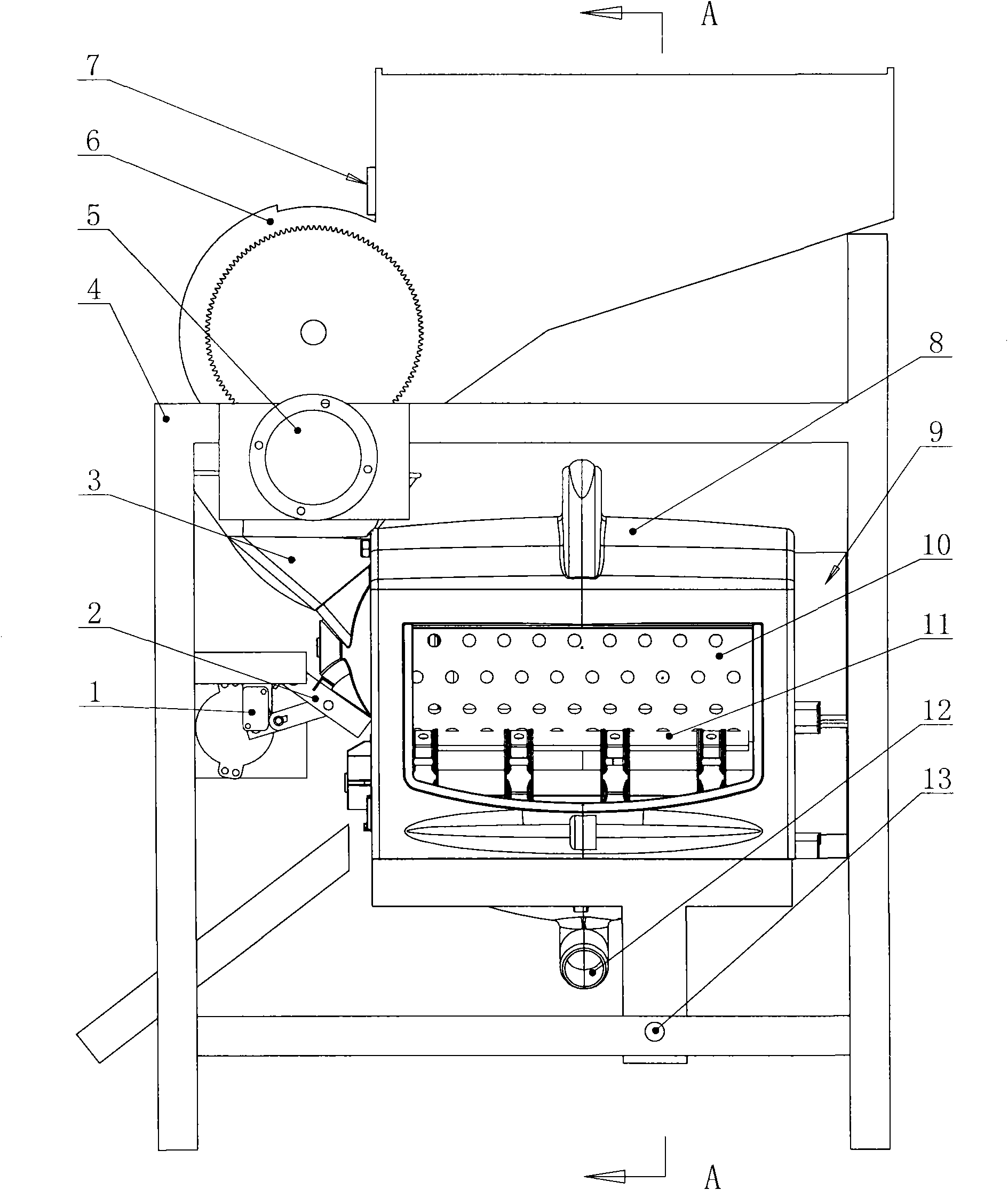 Full-automatic snail tail cutter