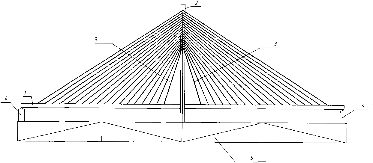 Single tower cable-stayed bridge model test system based on damage identification