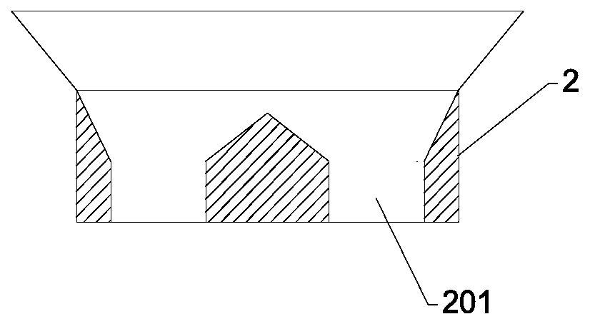 A sand screening device for separating waste residue