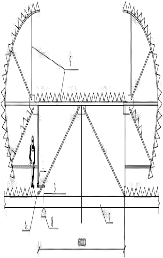 Lamp installation method suitable for industrial hot workshop factory building