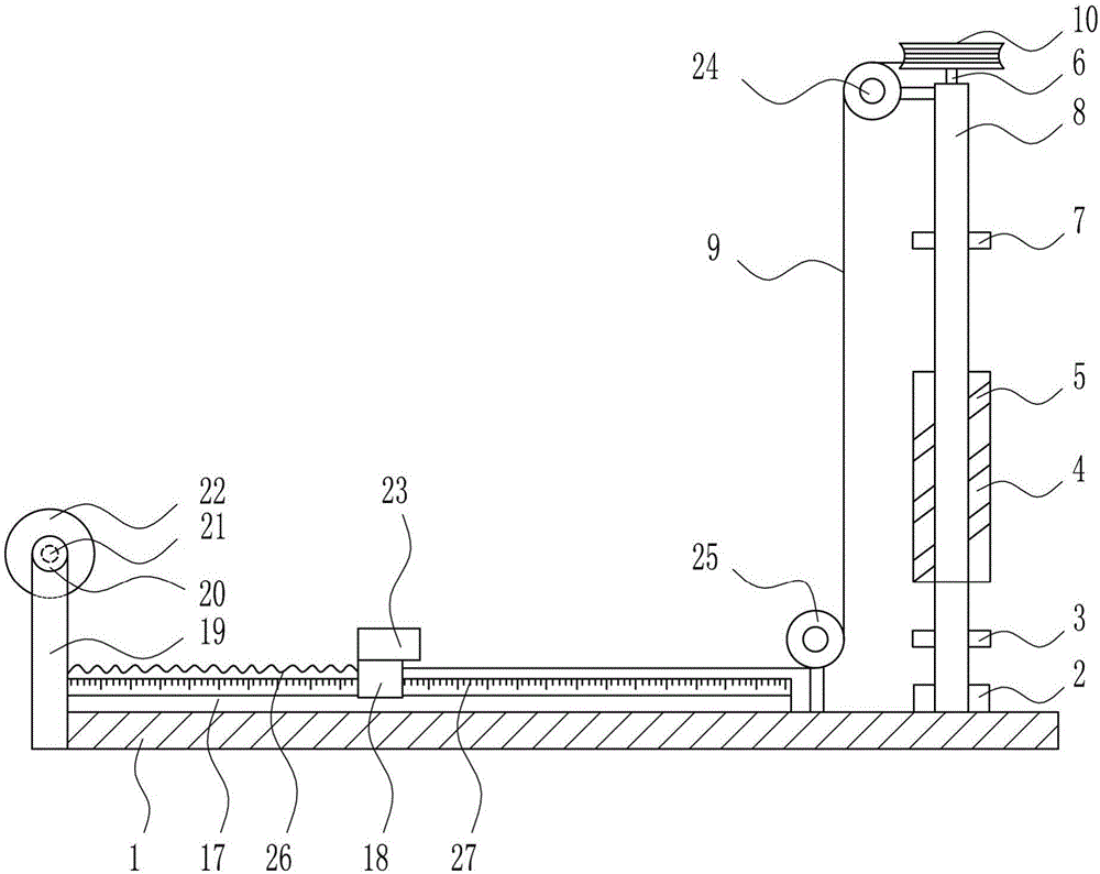 Quick positioning device for cloth cutting