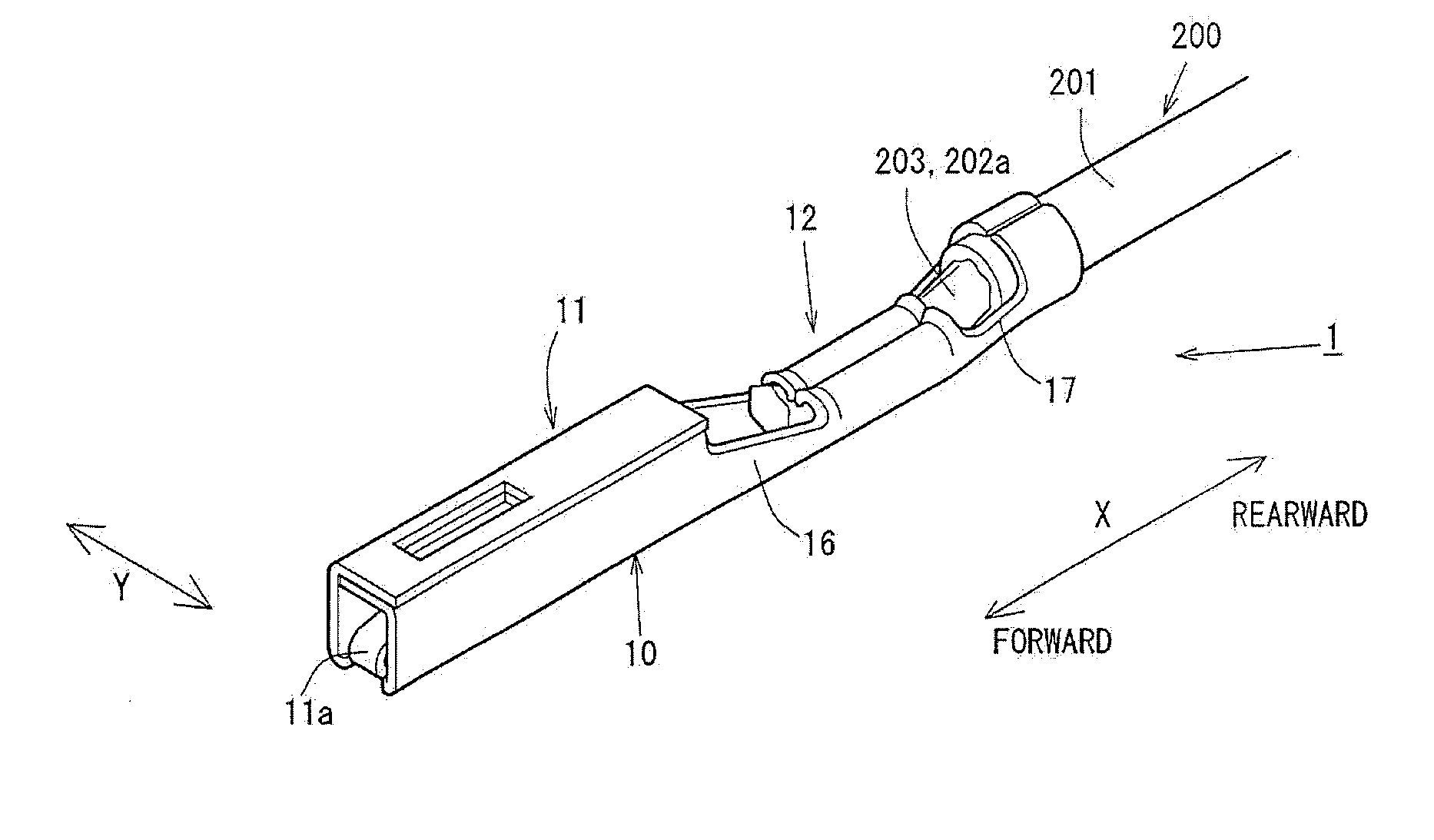 Connection structural body