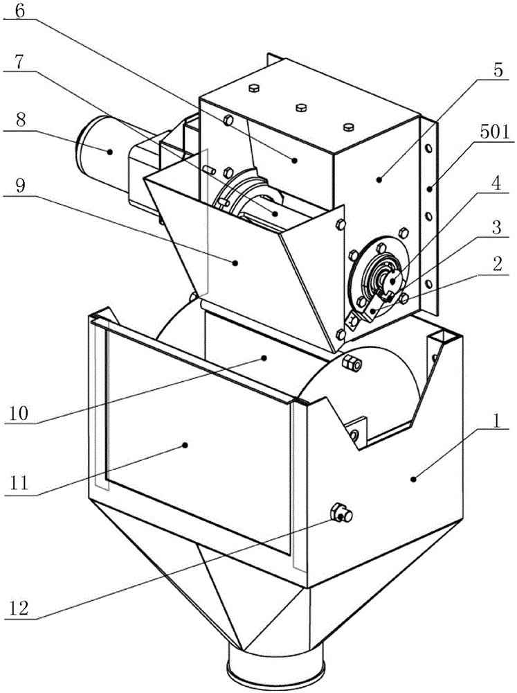 On-line detector for corn bulk density and its detection method