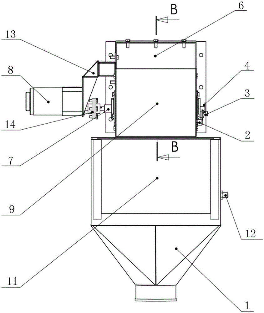 On-line detector for corn bulk density and its detection method