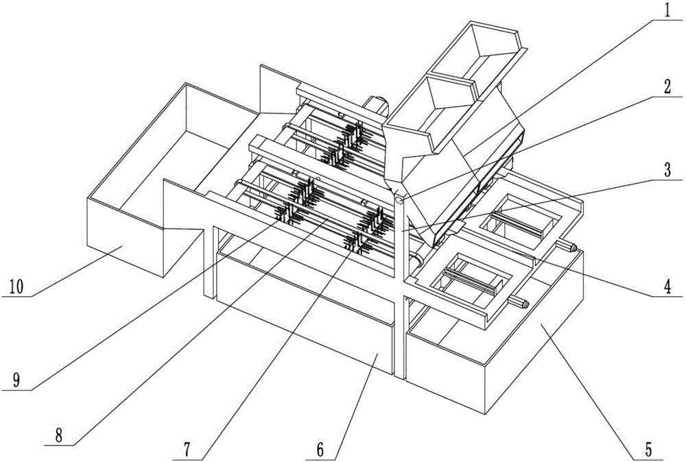 Recovering device for stainless steel service plates