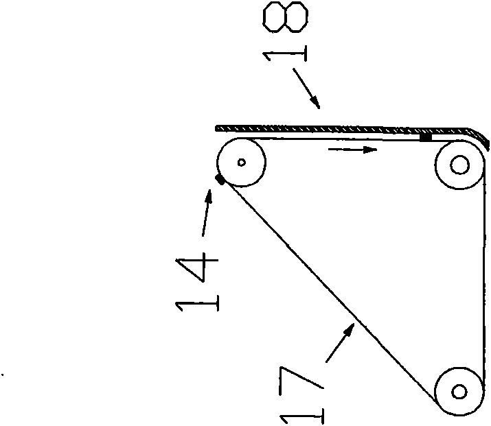 Vertical-blanking-mode material distributing machine of ceramic presser and distributing method thereof