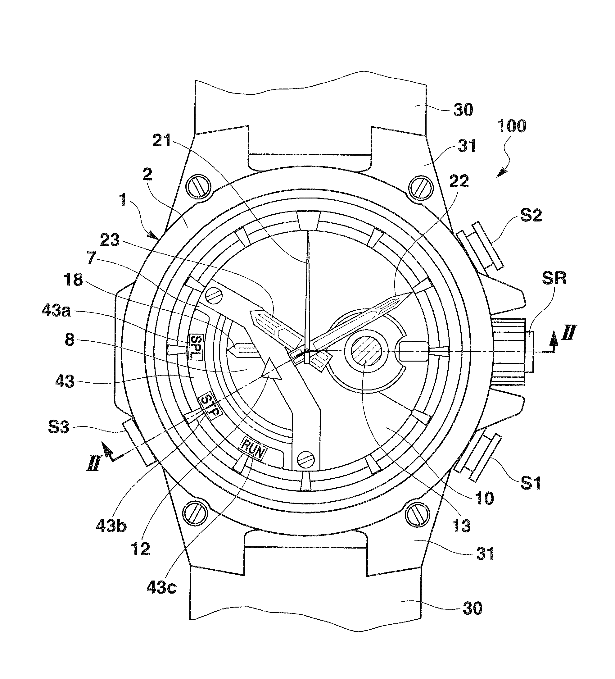 Dial plate structure and watch