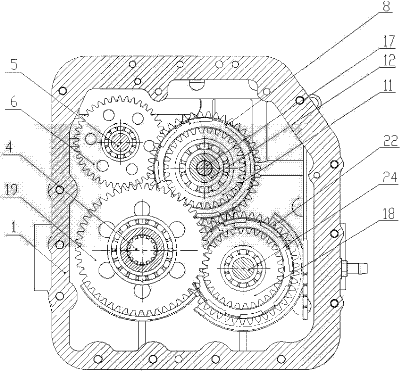 Hydraulic transmission for 2-3.5t hydraulic forklift with pump mechanism