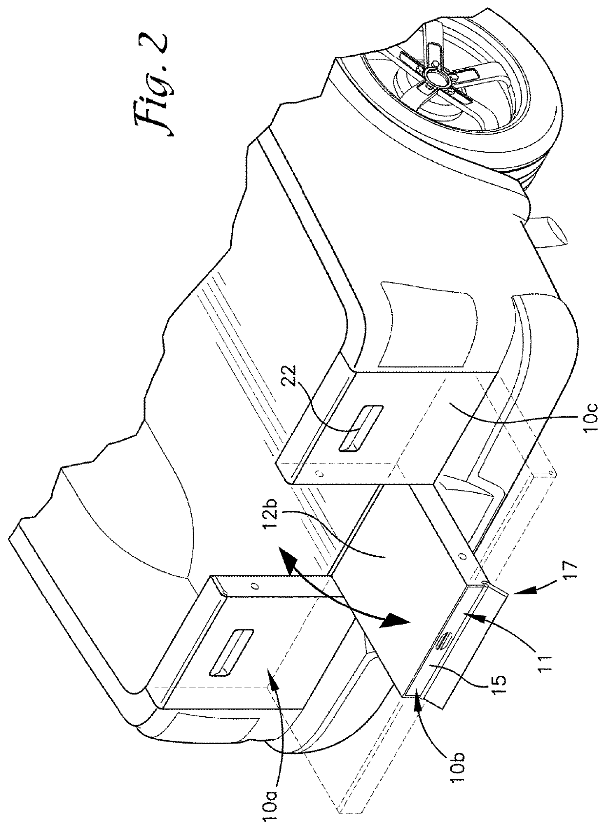 Rearrangable vehicle tailgate