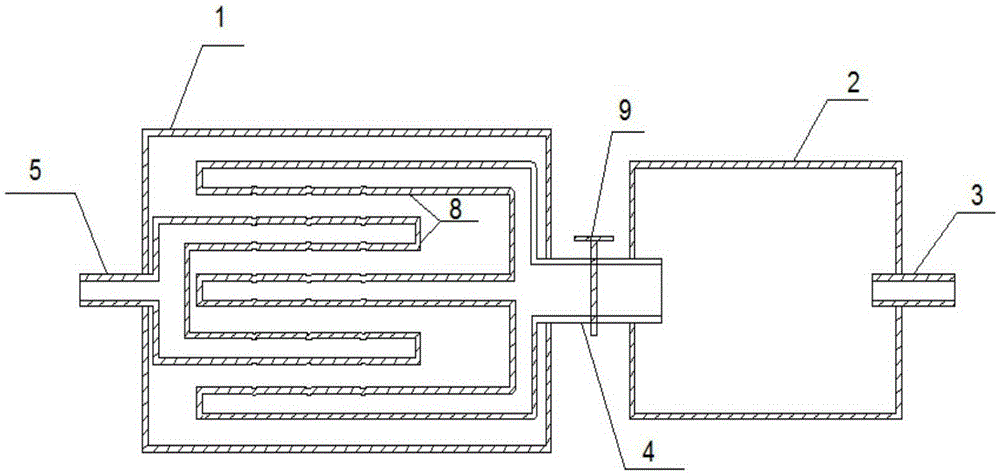 Opposite spraying type impinging stream oily fume purification device