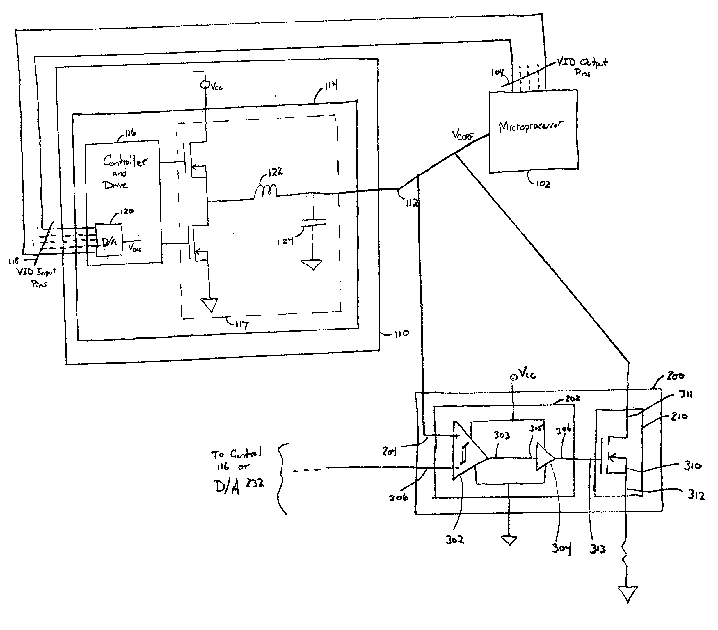 Regulator for reducing power supply transient voltages