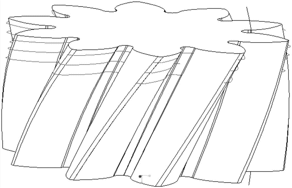 Method for processing hard tooth surface of medium-precision large-modulus cylindrical gear