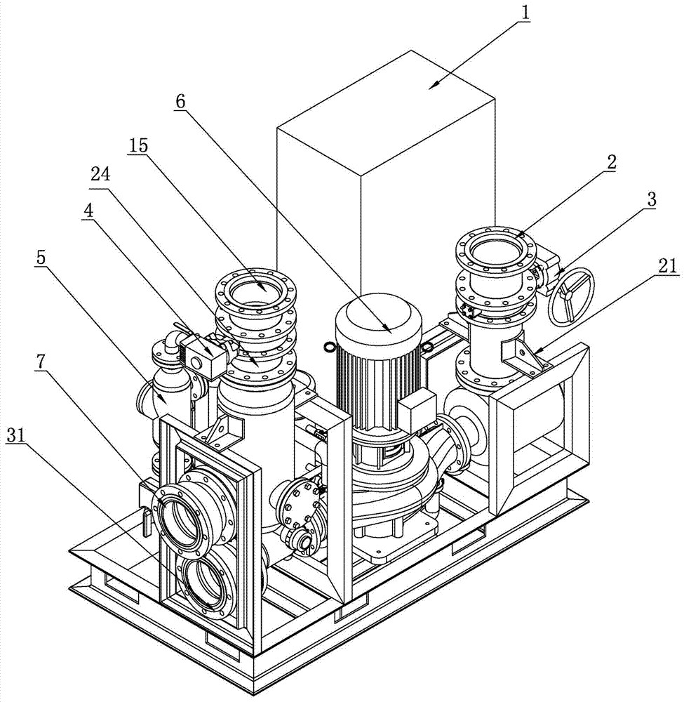 Water-cooled chiller water system workstation