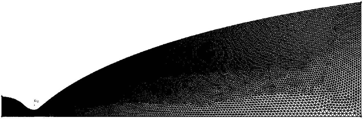 Rocket engine tail jet flow simulation method and system