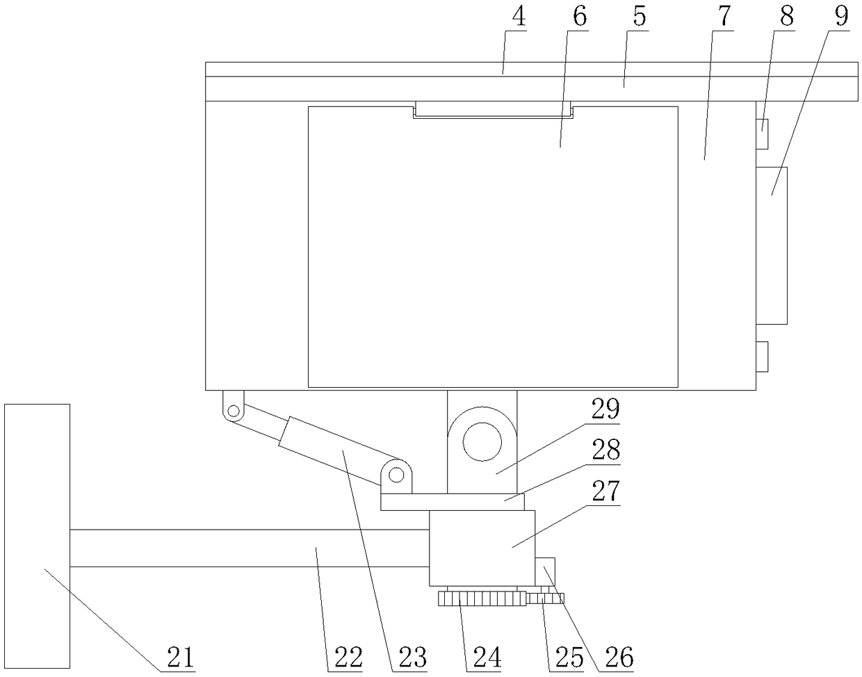 Monitoring equipment with radiating function based on face recognition