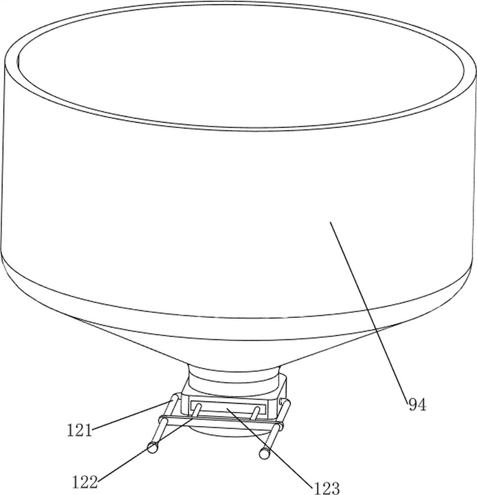 Plastic raw material extrusion granulating device for chemical engineering