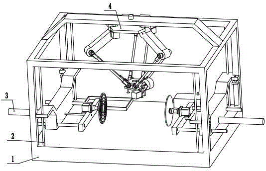 Parallel type express packing robot