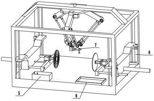 Parallel type express packing robot