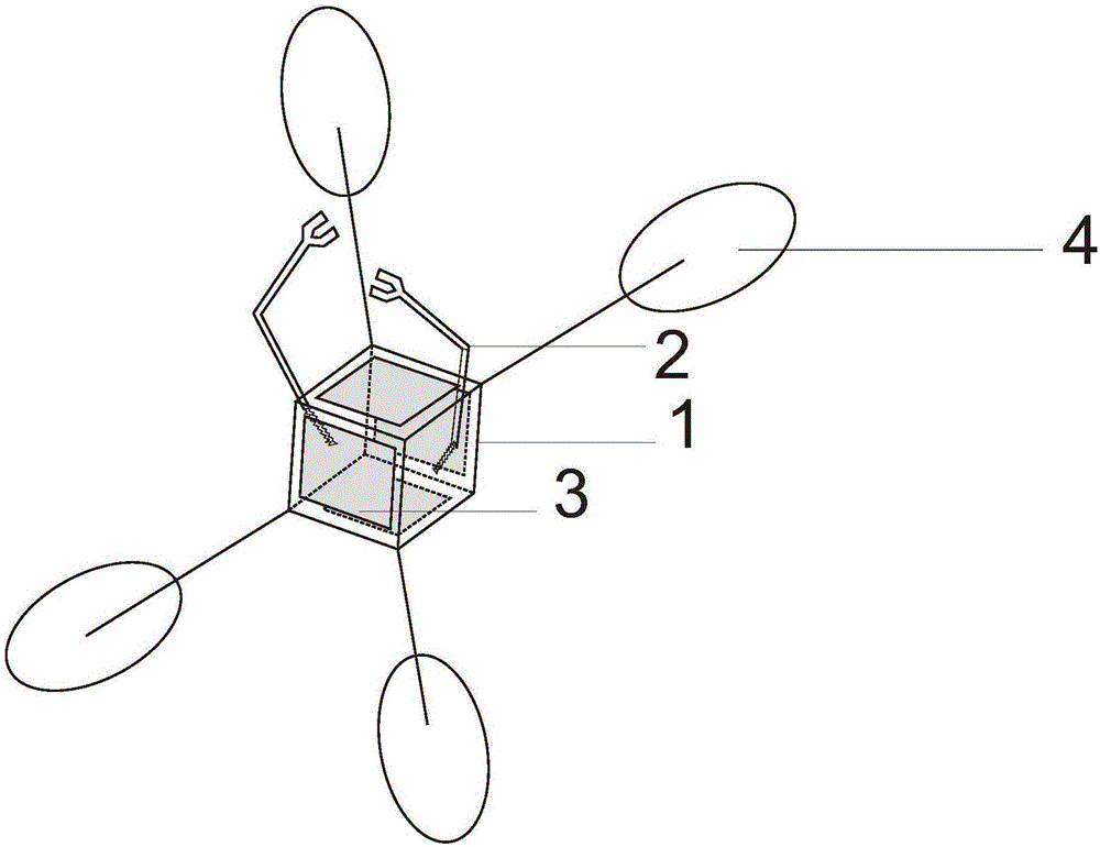 Space debris large envelope capturing system with mechanical arms capable of being ejected out