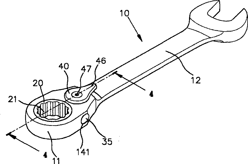 Three-way ratchet wrench