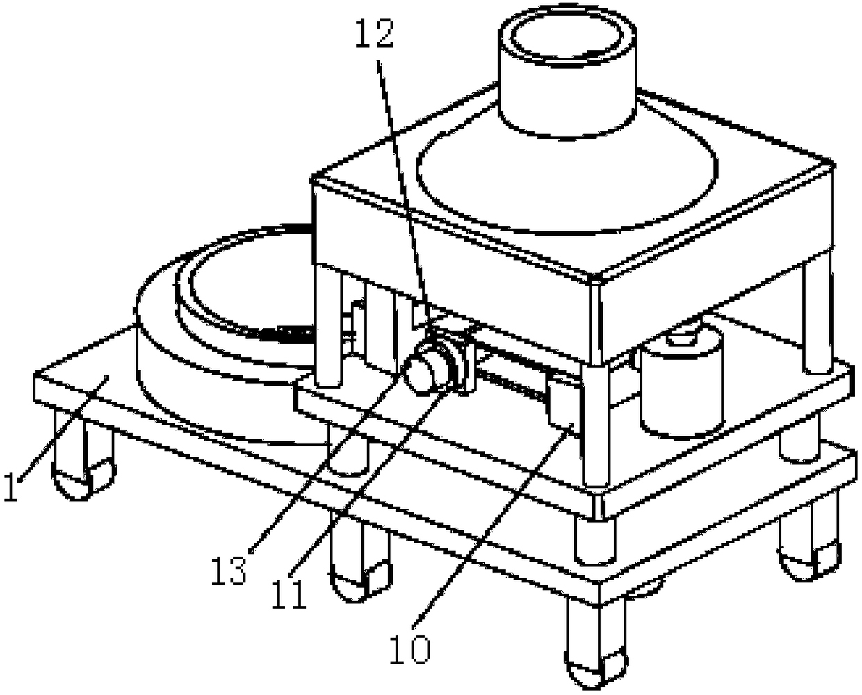 Air drying equipment for plastic extruded strips