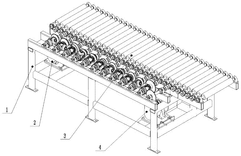 Device for achieving material forced shrinkage function through differential mechanisms