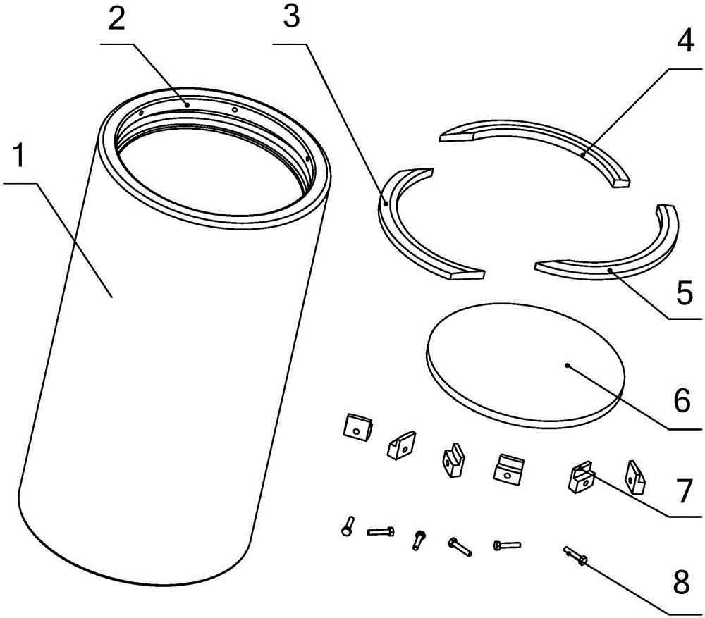 Full-wedge structure anti-explosion container