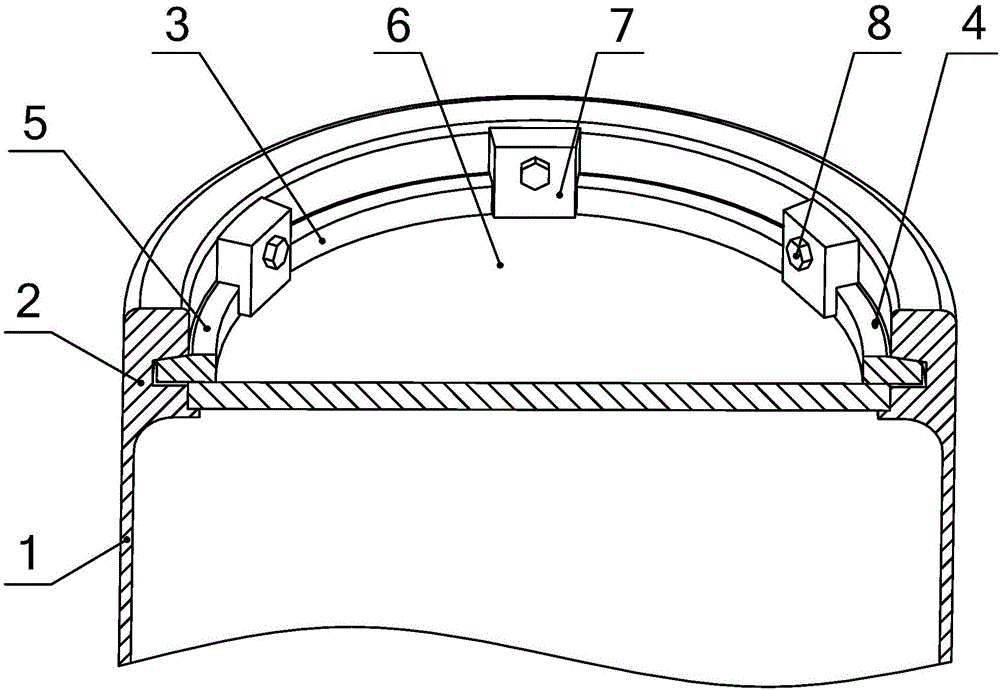 Full-wedge structure anti-explosion container