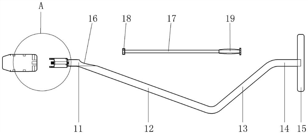 Intervertebral space maintaining distraction device for lumbar anterior surgery