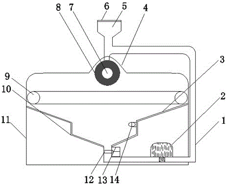 Electric paint brushing device for bamboo floor