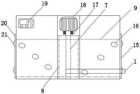 Electric paint brushing device for bamboo floor