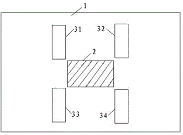 A thermal-electrostatic strong recovery type mems four-point support suspension beam structure