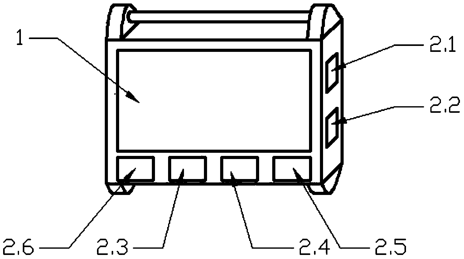 Monitoring device for physiological parameters of human body