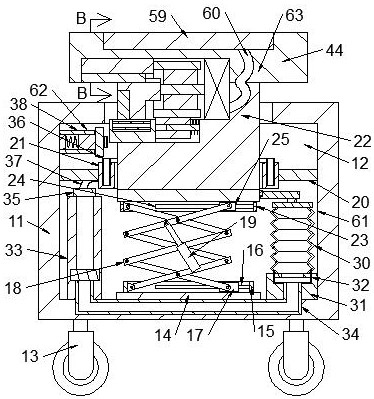 Lifting type vision measurement vehicle