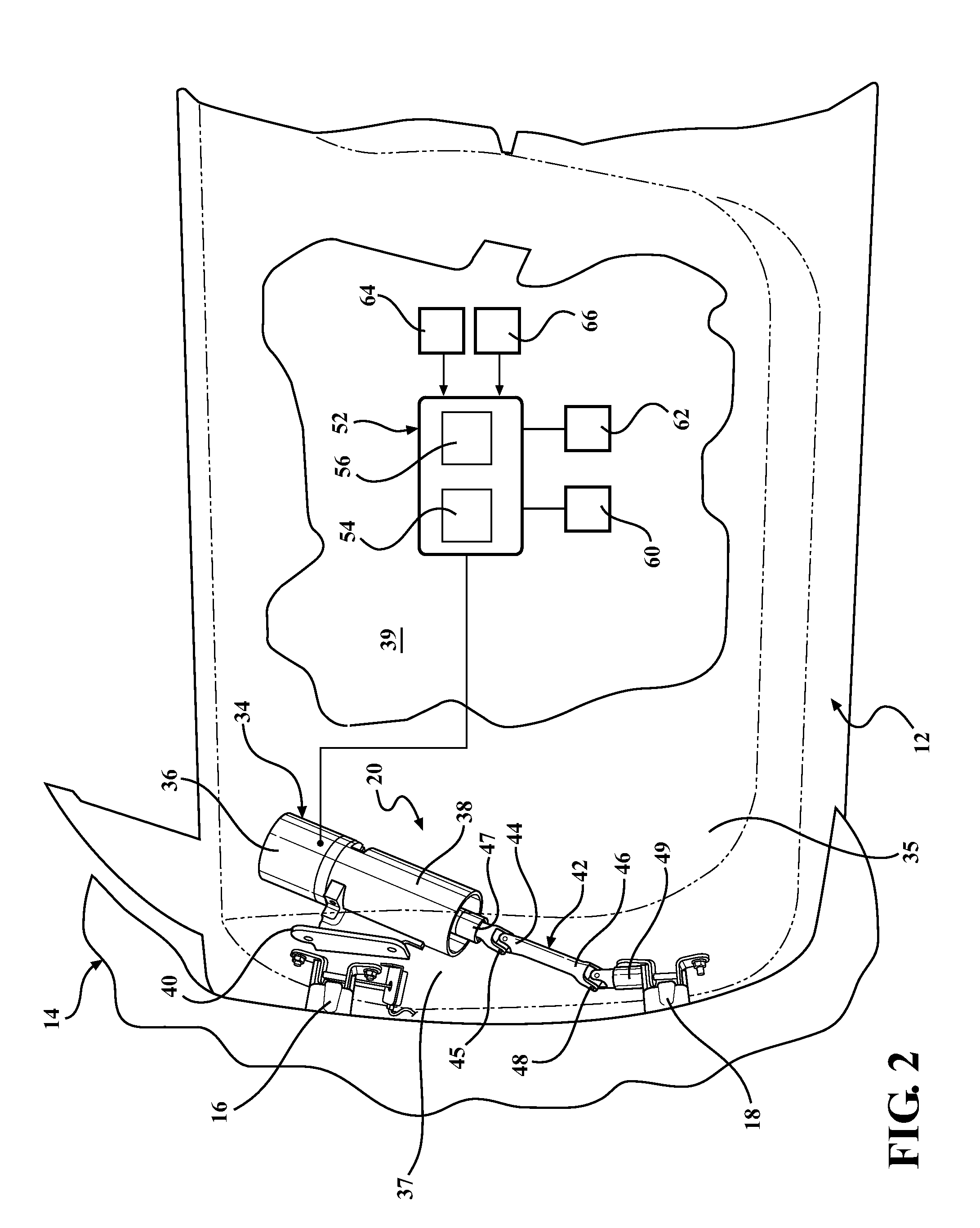 Power door actuation system