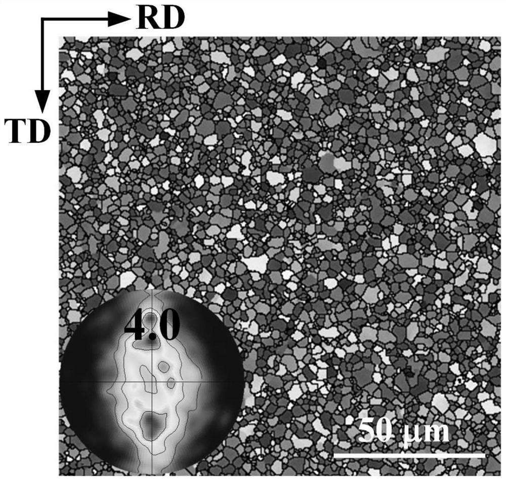 Rapid age hardening multi-element microalloy weak texture magnesium alloy and preparation method thereof