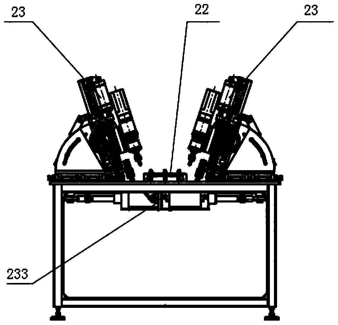 Fireproof door glass pressing frame mounting hole drilling and forming device and drilling and forming method