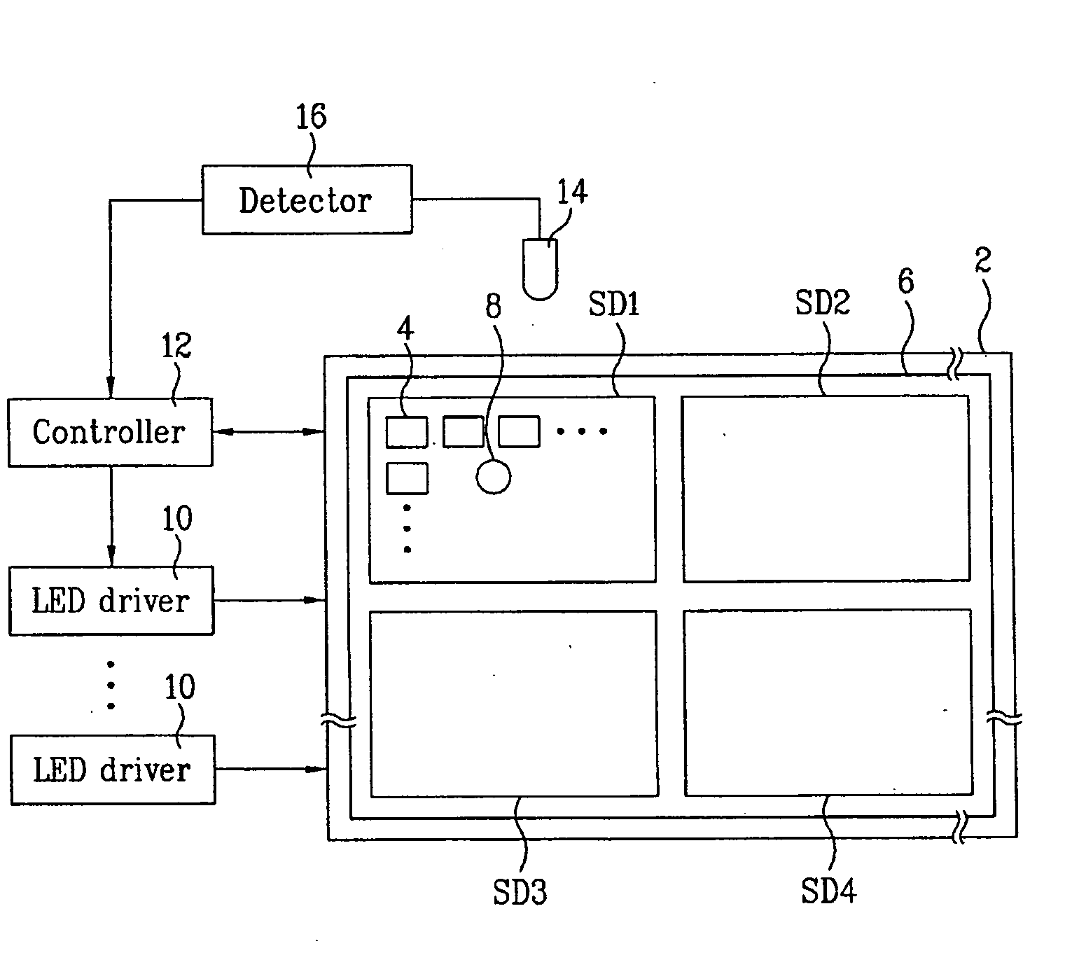 Driving circuit of liquid crystal display device and method for driving the same