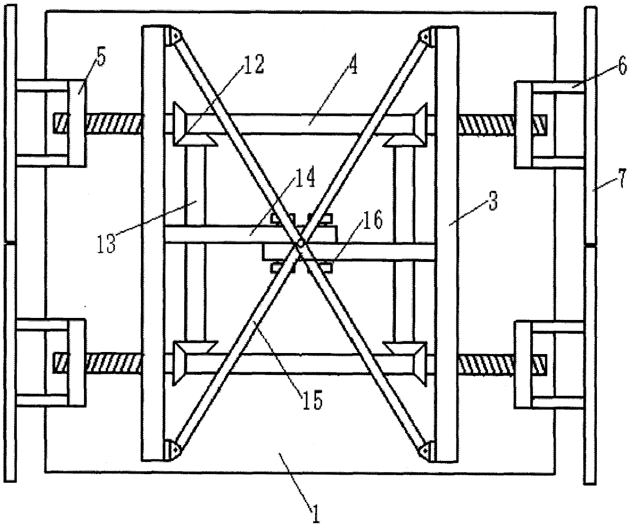 Supporting device for agricultural irrigation