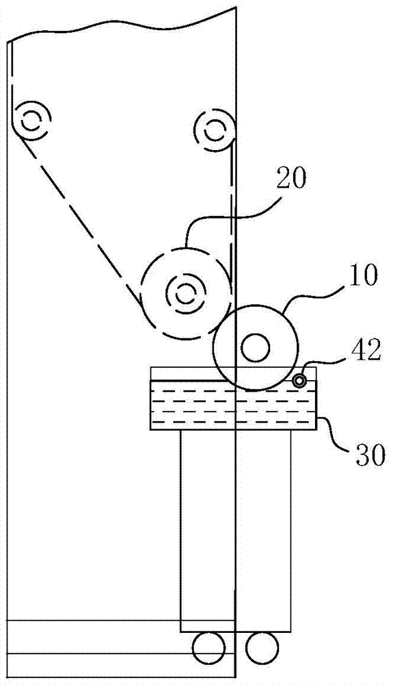 A gravure printing machine anti-condensation circulation ink return system