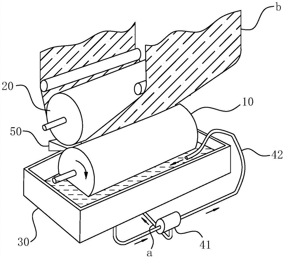 A gravure printing machine anti-condensation circulation ink return system