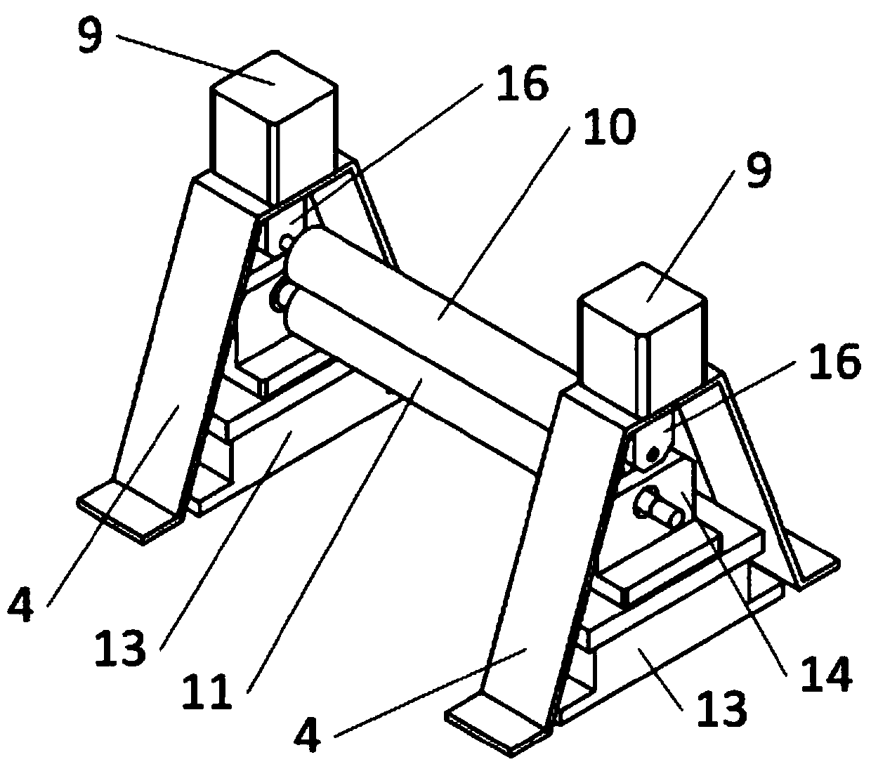 An experimental device and experimental method for testing the bonding performance between prepreg layers